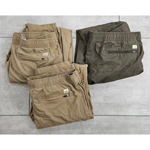 Vuori Ripstop Climber Pants Bundle Mens XXL Tan Olive Green V412 Lot of 3